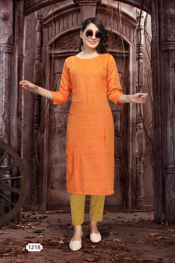 Mint Silk Designer Kurti With Pant 